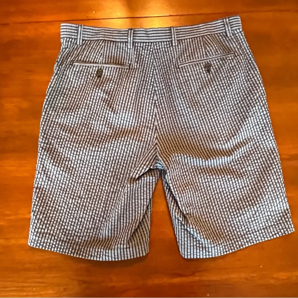 Banana Republic Shorts Blue Emerson Seersucker cotton 11” Men's 36